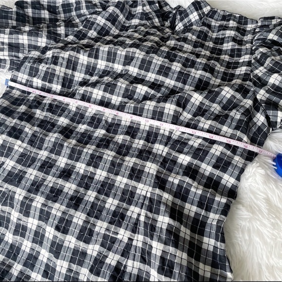 GANNI Houndstooth Black & White Cute Checkered Dress - Picture 15 of 16